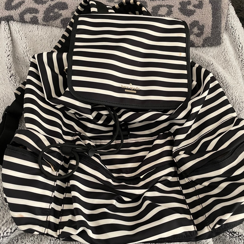 Kate Spade large nylon drawstring backpack